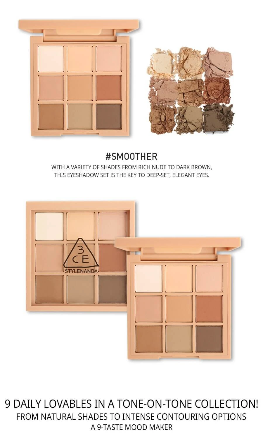 Mood Recipe Multi Eye Color Palette - 3 Types (1pc) 10 Mood Recipe Multi Eye Color Palette - 3 Types (1pc) - Image 8