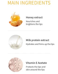 Honey & Milk Lip Balm (3.3g) -Glow Skincare Store A Pieu Honey MilkLipBalm 3.3g 5