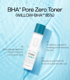 Pore Zero BHA+ Toner (150ml) 9 Pore Zero BHA+ Toner (150ml) -Glow Skincare Store BeTheSkinPoreZeroBHA Toner 150ml 3