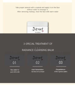 Radiance Cleansing Balm (100ml) 15 Radiance Cleansing Balm (100ml) -Glow Skincare Store BeautyofJoseonRadianceCleansingBalm80g4