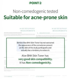 Aloe BHA Skin Toner (200ml) -Glow Skincare Store BentonAloeBHASkinToner200ml10