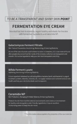 Fermentation Eye Cream (30g) -Glow Skincare Store BentonFermentationEyeCream 30g 6