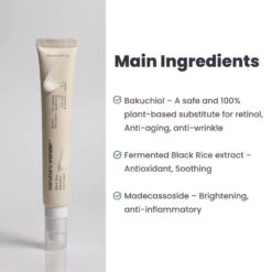 Black Rice Bakuchiol Eye Cream (20ml) -Glow Skincare Store BlackRiceBakuchiolEyeCream 20ml 3