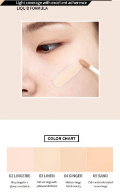 Kill Cover Liquid Concealer (4 Colours) (1pc) 13 Kill Cover Liquid Concealer (4 Colours) (1pc) -Glow Skincare Store ClioKillCoverLiquidConcealer 4Colours 1pc 6