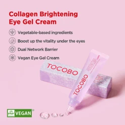 Collagen Brightening Eye Gel Cream (30ml) 11 Collagen Brightening Eye Gel Cream (30ml) -Glow Skincare Store CollagenBrighteningEyeGelCream 30ml 4