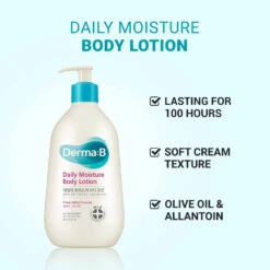 Daily Moisture Body Lotion -Glow Skincare Store DERMA BDailyMoistureBodyLotion 400ml 4