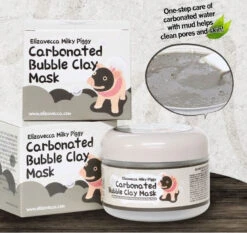 Milky Piggy Carbonated Bubble Clay Mask (100ml) -Glow Skincare Store Elizavecca Milky Piggy Carbonated Bubble Clay Mask 4