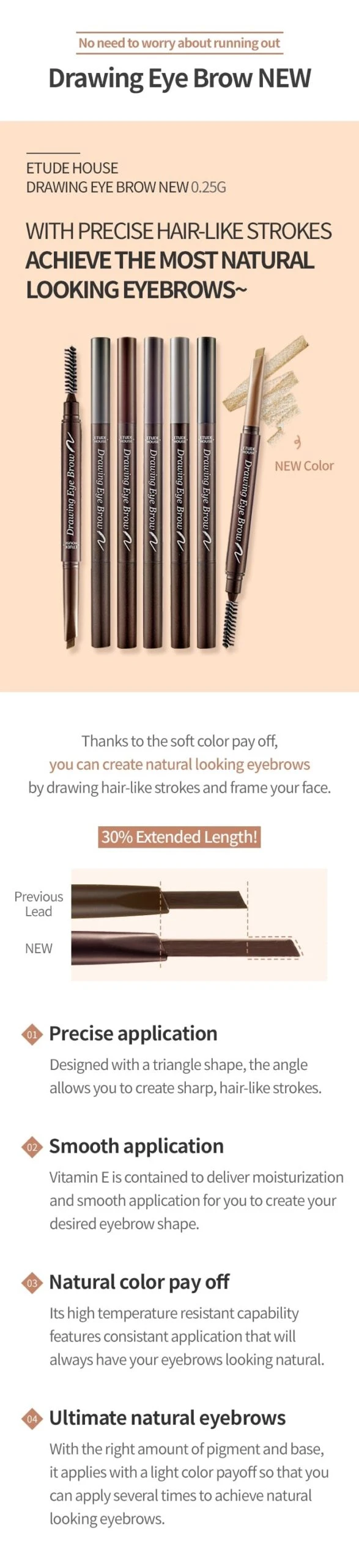 Drawing Eye Brow NEW (1pc) 4 Drawing Eye Brow NEW (1pc) - Image 2