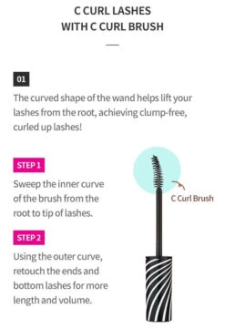 Lash Perm Curl Fix Mascara (1pc) 21 Lash Perm Curl Fix Mascara (1pc) -Glow Skincare Store Etude House Lash Perm Curl Fix Mascara 5
