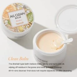 All Clean Balm Mandarin (120ml) -Glow Skincare Store HeimishAllCleanBalmMandarin 120ml 3