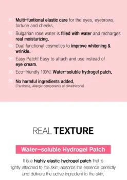 Bulgarian Rose Water Hydrogel Eye Patch (60 Pcs) -Glow Skincare Store Heimish Bulgarian Rose Water Hydrogel Eye Patch 5