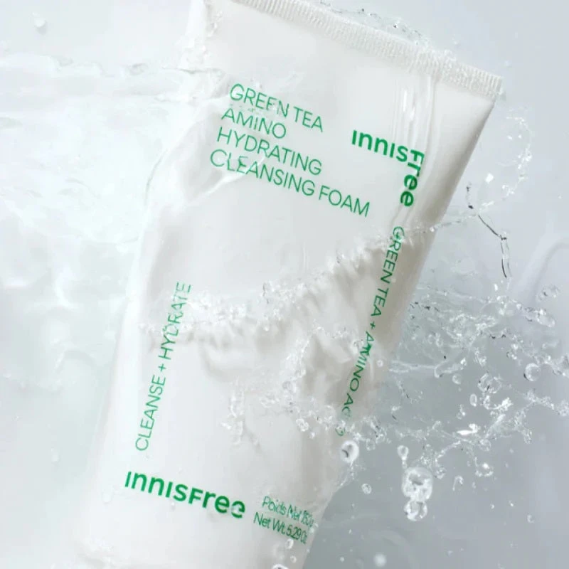 Innisfree Green Tea Hydrating Amino Acid Cleansing Foam (150g) 4 Innisfree Green Tea Hydrating Amino Acid Cleansing Foam (150g) - Image 2