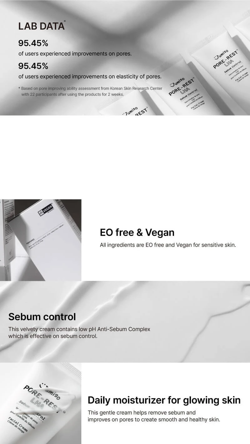 Pore-Rest LHA Sebum Control Facial Cream (50g) 5 Pore-Rest LHA Sebum Control Facial Cream (50g) - Image 3