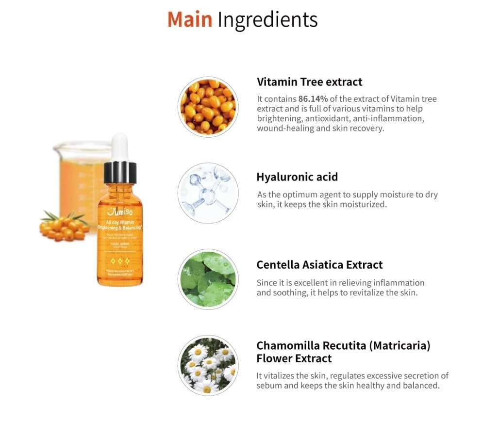 All Day Vitamin Brightening & Balancing Facial Serum (30ml) 6 All Day Vitamin Brightening & Balancing Facial Serum (30ml) - Image 4