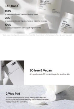 Pore-Rest AHA, BHA, PHA Blackhead Wipe (70ea) -Glow Skincare Store JumisoPore RestAHA BHA PHABlackheadWipe 70ea 3