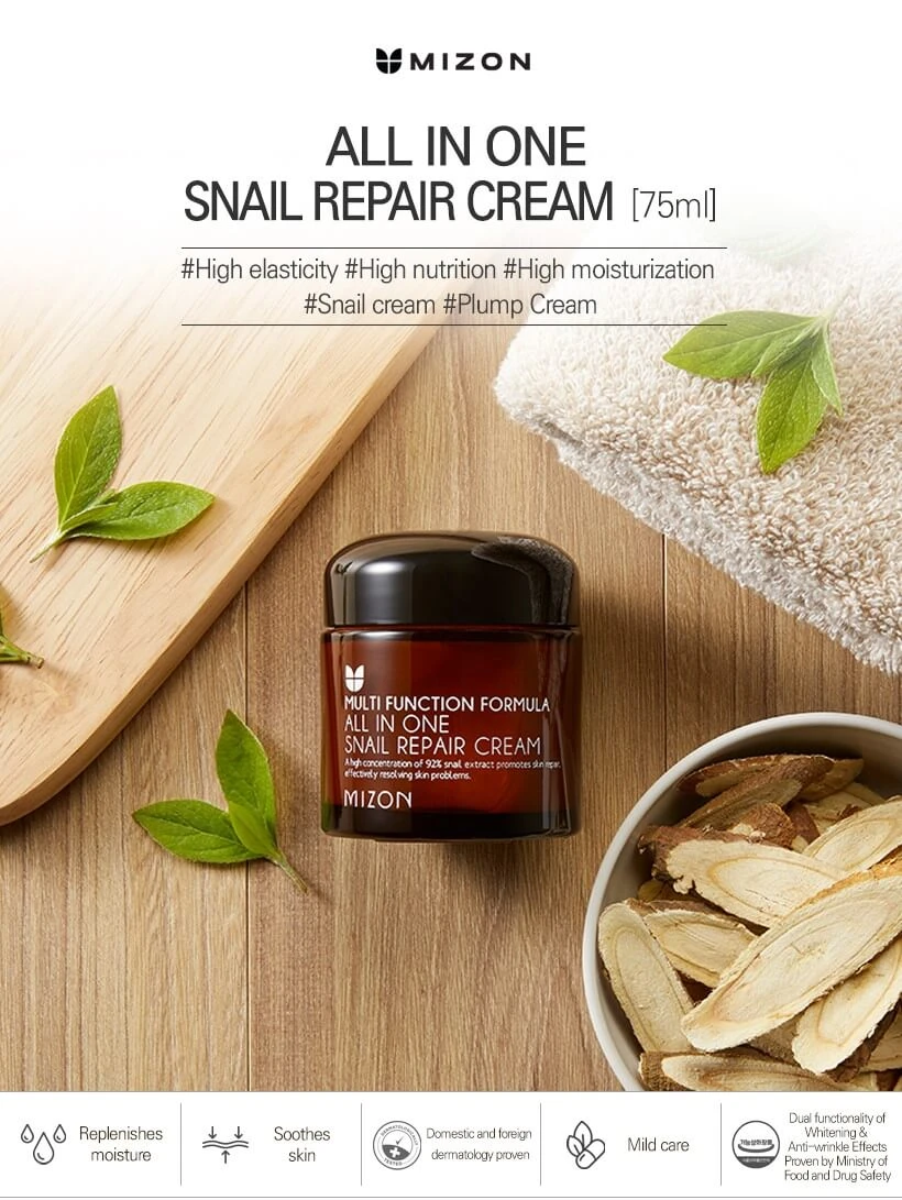 All In One Snail Repair Cream (75ml) 5 All In One Snail Repair Cream (75ml) - Image 3