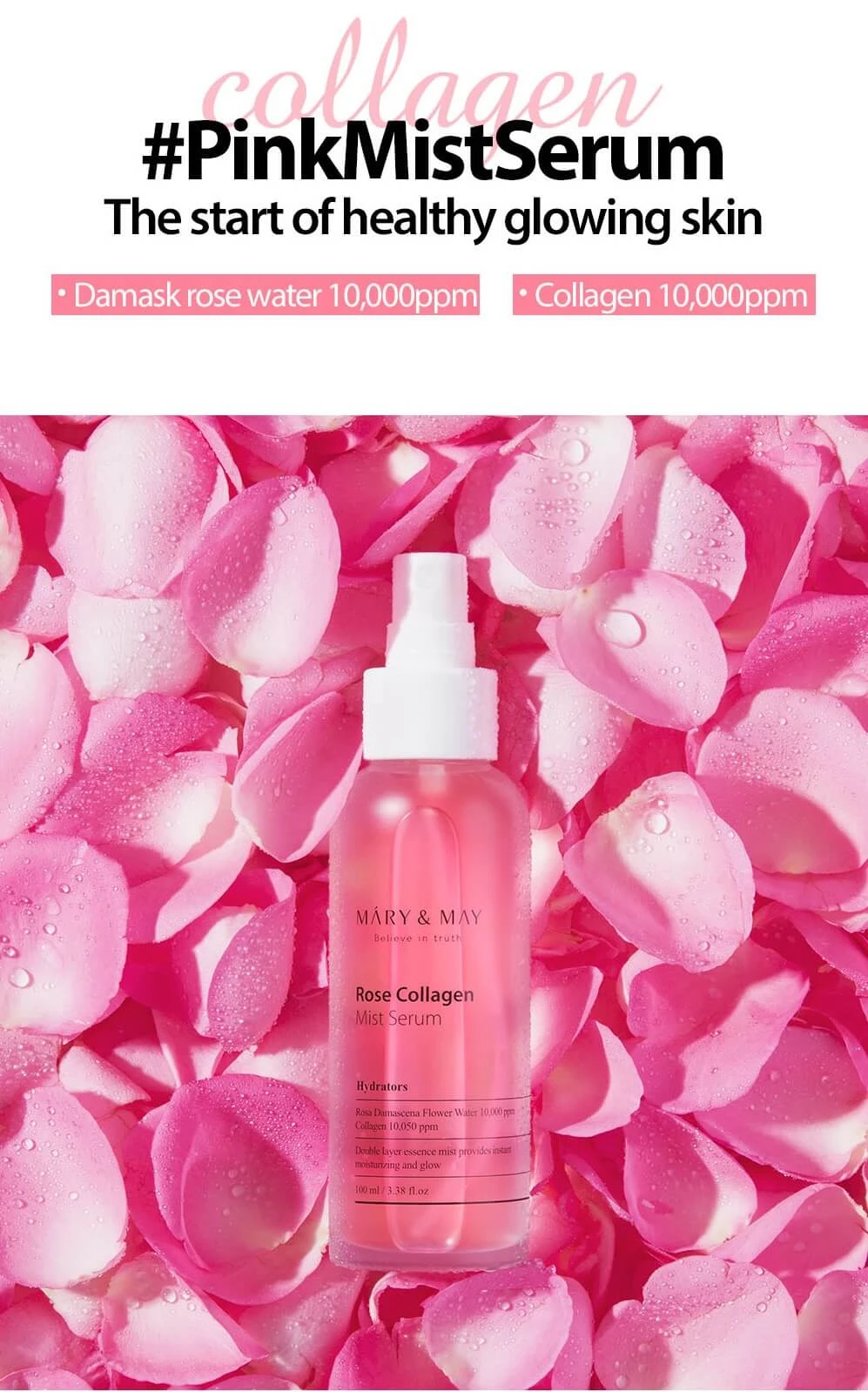 Rose Collagen Mist Serum (100ml) 5 Rose Collagen Mist Serum (100ml) - Image 3