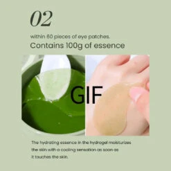 Matcha Biome Hydrogel Eye Patch (60pc) 19 Matcha Biome Hydrogel Eye Patch (60pc) -Glow Skincare Store MatchaBiomeHydrogelEyePatch 60pc 8