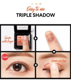 Triple Shadow (16 Colors) (1pc) -Glow Skincare Store MisshaTrippleShadow 16Colors 4