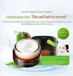Snail Repair Eye Cream (25ml) -Glow Skincare Store MizonSnailRepairEyeCream 25mL 3