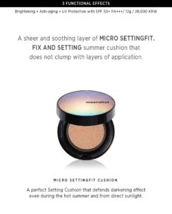 Micro Setting Fit Cushion SPF50+ PA+++ (12g) 15 Micro Setting Fit Cushion SPF50+ PA+++ (12g) -Glow Skincare Store Moonshot Micro Setting Fit Cushion 3