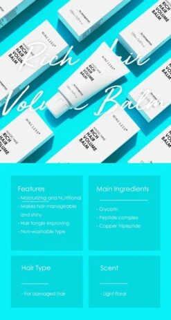 Magic Nine Rich Hair Volume Balm (150mL) -Glow Skincare Store NineLess MagicNineRichHairVolumeBalm 150mL 3