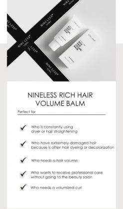 Magic Nine Rich Hair Volume Balm (150mL) -Glow Skincare Store NineLess MagicNineRichHairVolumeBalm 150mL 5