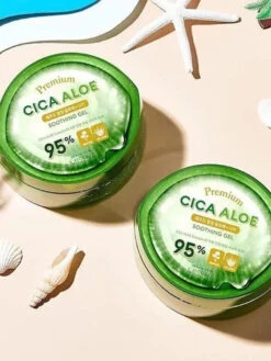 Premium CICA Aloe Soothing Gel (300ml) -Glow Skincare Store PremiumCICAAloeSoothingGel 300ml 3