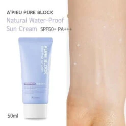 Pure Block Waterproof Sun Cream (50ml) -Glow Skincare Store PureBlockWaterproofSunCream 50ml 5