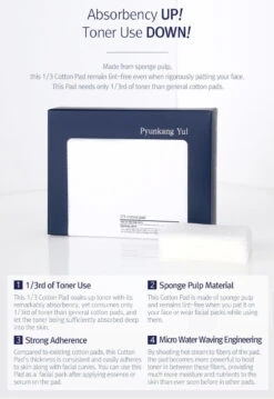 1/3 Cotton Pad (160pc) -Glow Skincare Store PyunkangYulCottonPad3