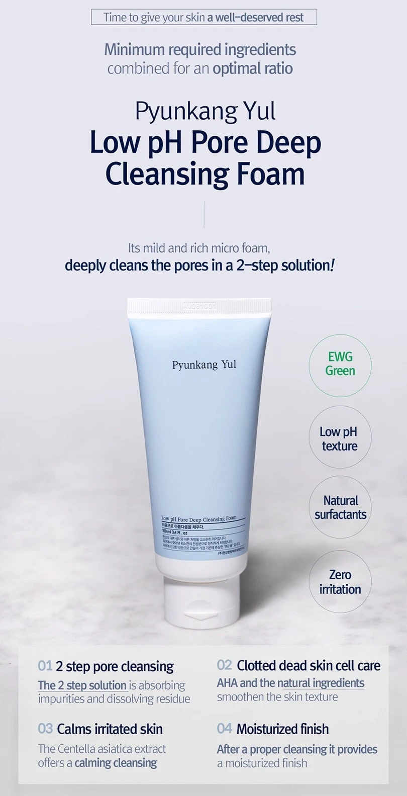 Low PH Pore Deep Cleansing Foam (100ml) 4 Low PH Pore Deep Cleansing Foam (100ml) - Image 2