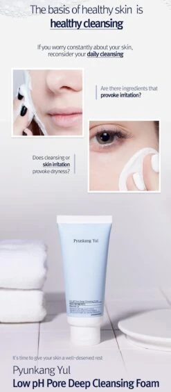 Low PH Pore Deep Cleansing Foam (100ml) 11 Low PH Pore Deep Cleansing Foam (100ml) -Glow Skincare Store PyunkangYulLowpHPoreDeepCleansingFoam4
