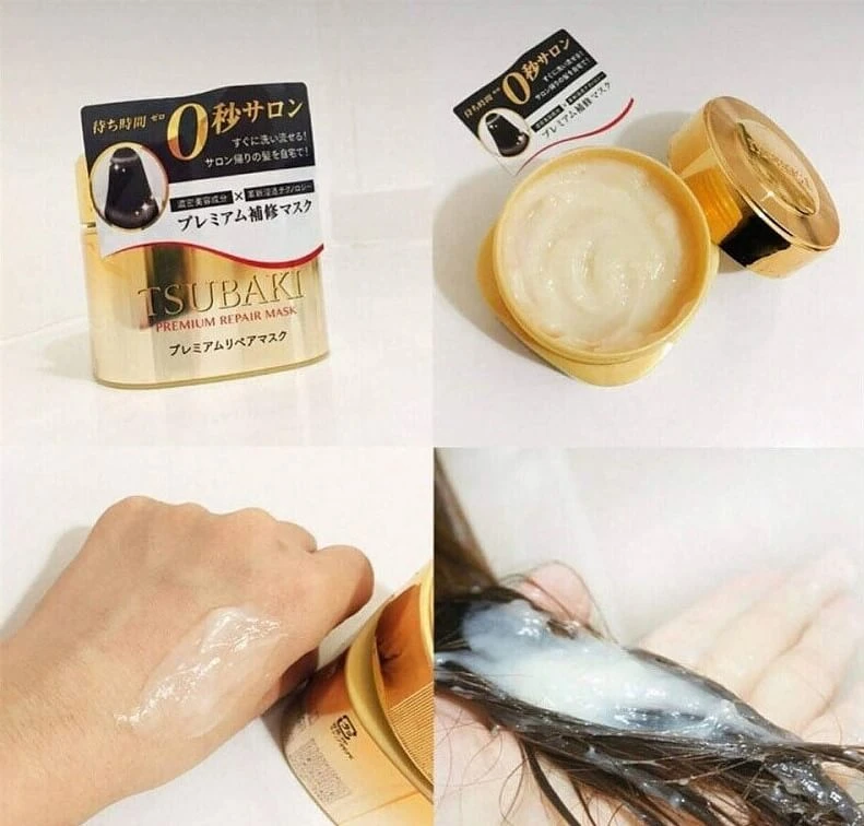 Shiseido Tsubaki Premium Repair Hair Mask (180g) 5 Shiseido Tsubaki Premium Repair Hair Mask (180g) - Image 3