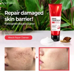 Snail Truecica Miracle Repair Low PH Gel Cleanser (100ml) -Glow Skincare Store SnailTruecicaMiracleRepairLowPHGelCleanserbySOMEBYMI 100ml 6
