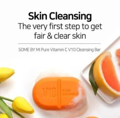Pure Vitamin C V10 Cleansing Bar (106g) -Glow Skincare Store SomeByMiPureVitaminCV10CleansingBar 106g 3