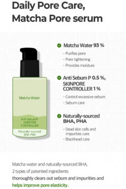 Super Matcha Pore Tightening Serum (50ml) 13 Super Matcha Pore Tightening Serum (50ml) -Glow Skincare Store SomeByMiSuperMatchaPoreTighteningSerum 50ml 3