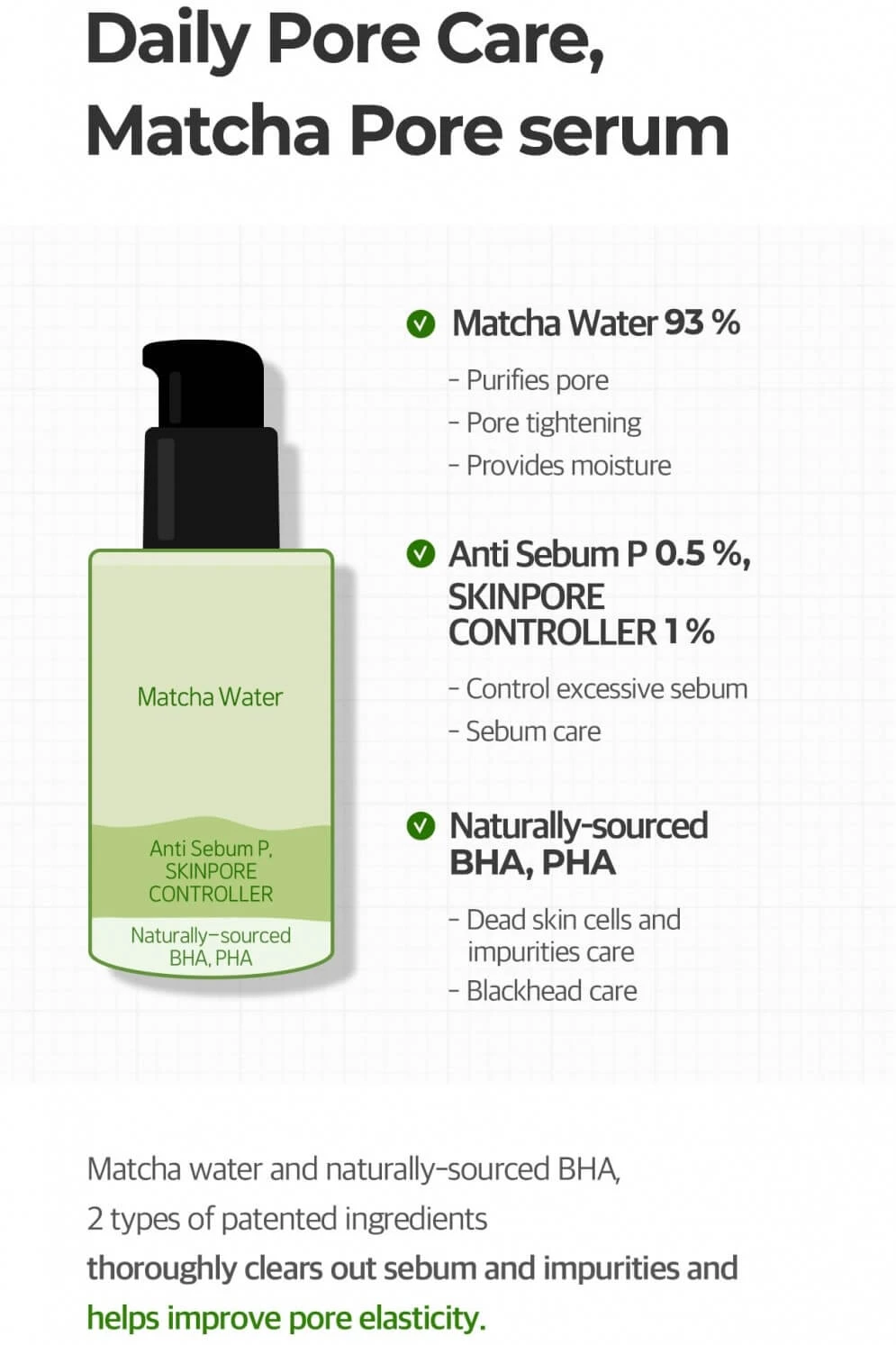 Super Matcha Pore Tightening Serum (50ml) 5 Super Matcha Pore Tightening Serum (50ml) - Image 3