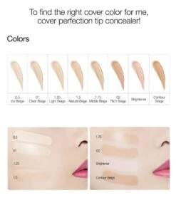 Cover Perfection Tip Concealer SPF28 PA++ (1pc) 21 Cover Perfection Tip Concealer SPF28 PA++ (1pc) -Glow Skincare Store The Saem Cover Perfection Tip Concealer 3