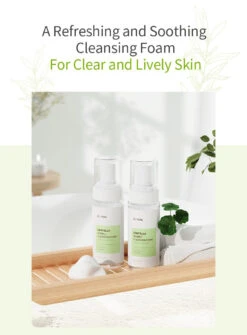 Centella Bubble Cleansing Foam (150ml) -Glow Skincare Store iUNIKCentellaBubbleCleansingFoam 150ml 3